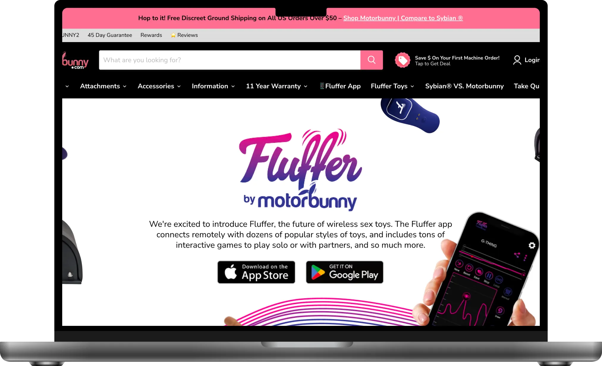 Motorbunny (18+) desktop screenshot